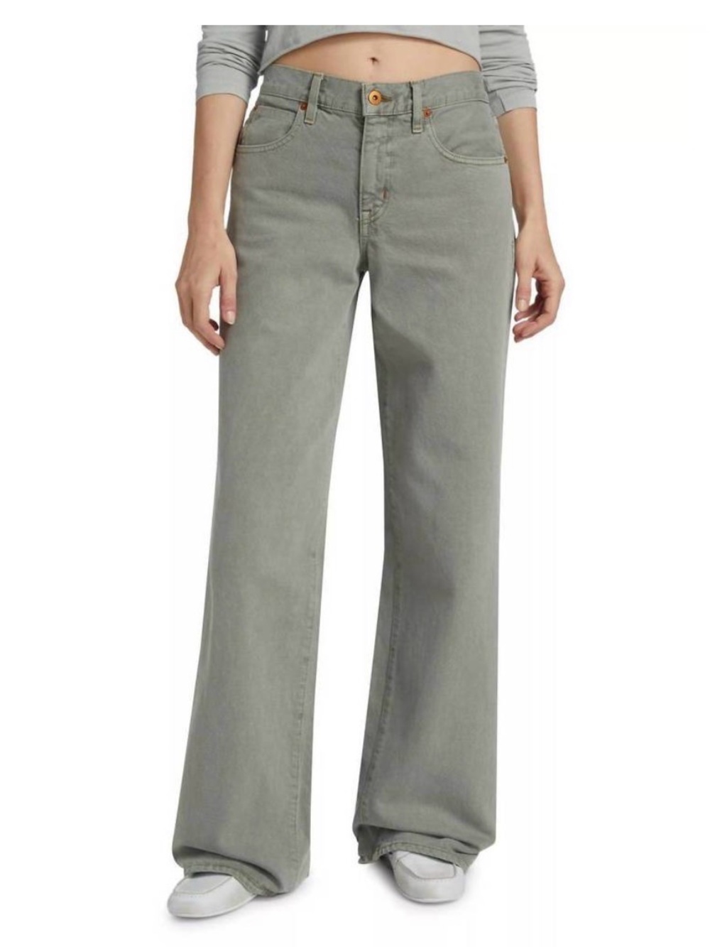 SLVRLAKE mica jean in forest green 28